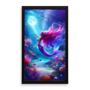 Moonlit Currents Digital Wall Art