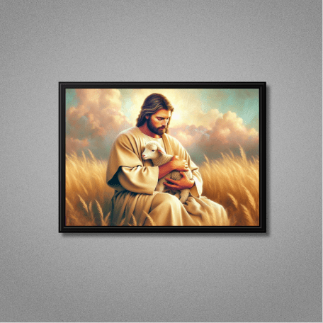 Jesus and Shepherd Wall Art