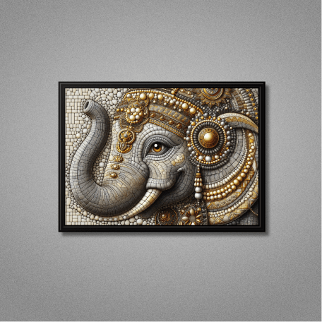 Elephant 3D Wall Art