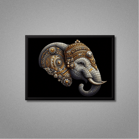 Elephant 3D Wall Art